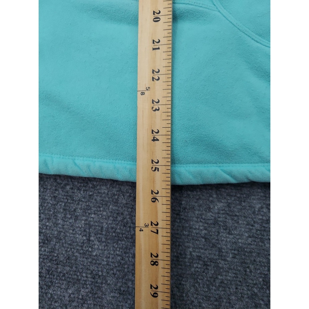 The NORTH FACE Fleece Jacket Womens XS Aqua Blue Full Zip Pockets Mock Neck - Picture 12 of 16